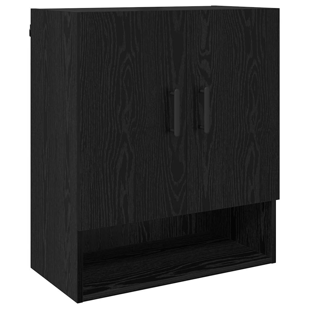 Wall Cabinet 60x31x70 cm Engineered Wood Black oak