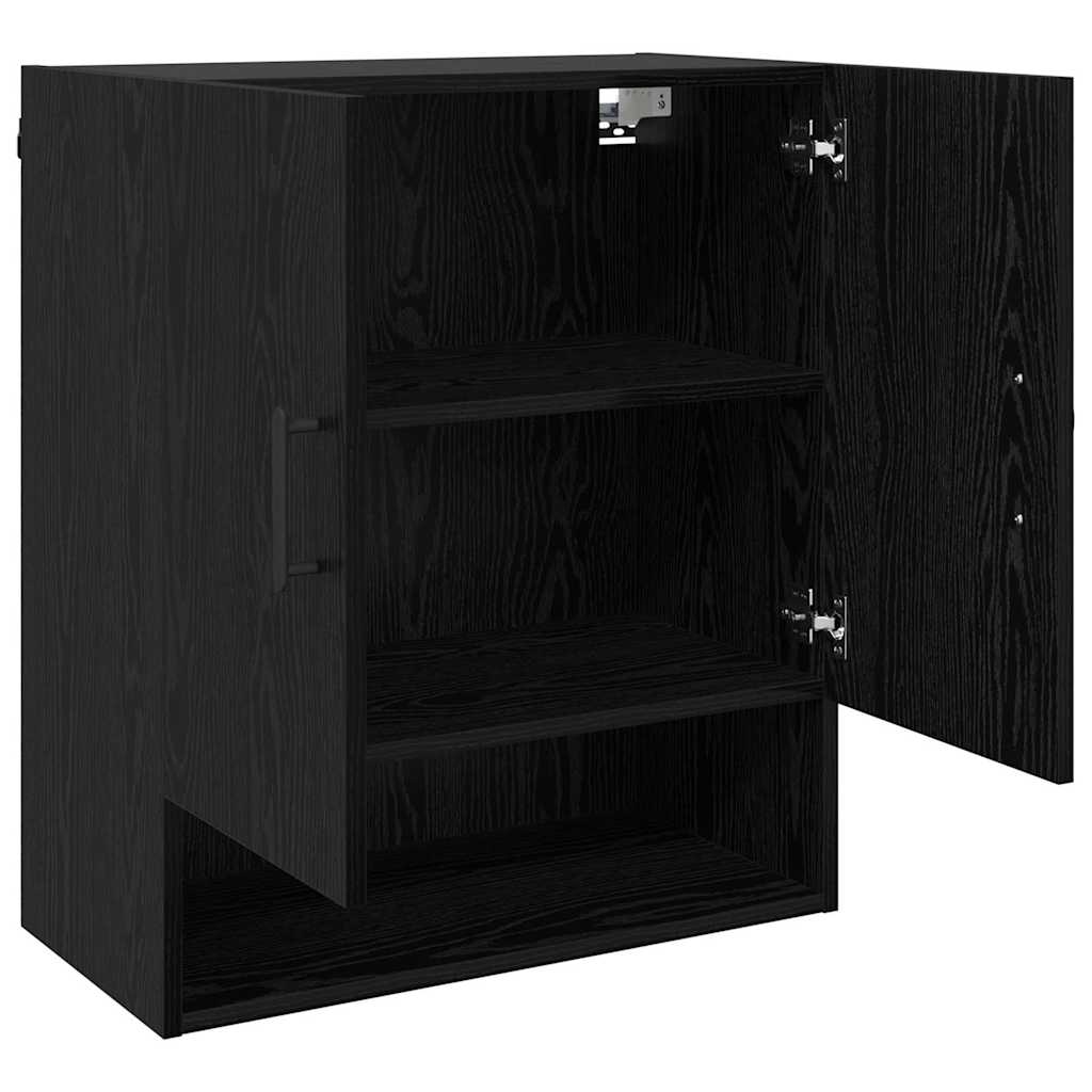 Wall Cabinet 60x31x70 cm Engineered Wood Black oak