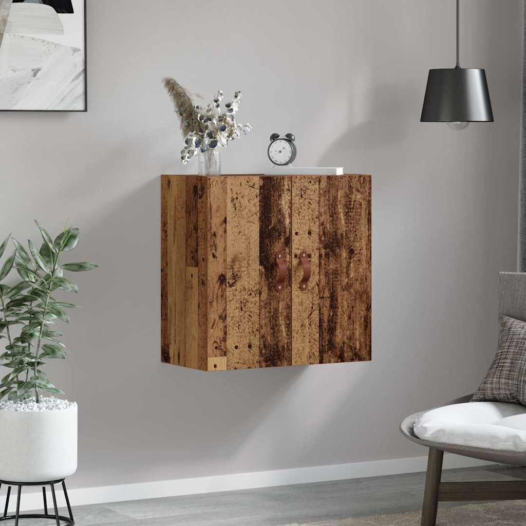 vidaXL Wall Cabinet 60 x 31 x 60 cm Engineered Wood Old wood 4
