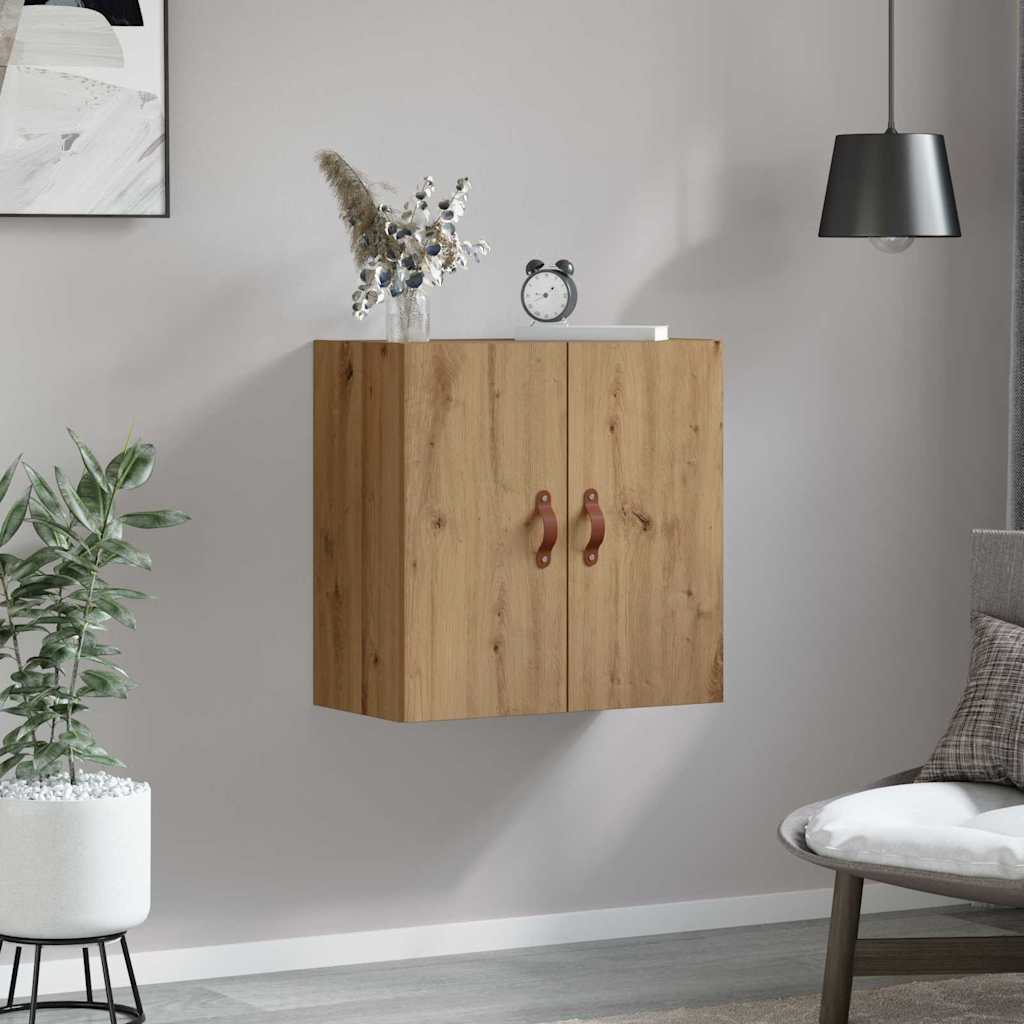 vidaXL Wall Cabinet 60 x 31 x 60 cm Engineered Wood Artisan oak 4