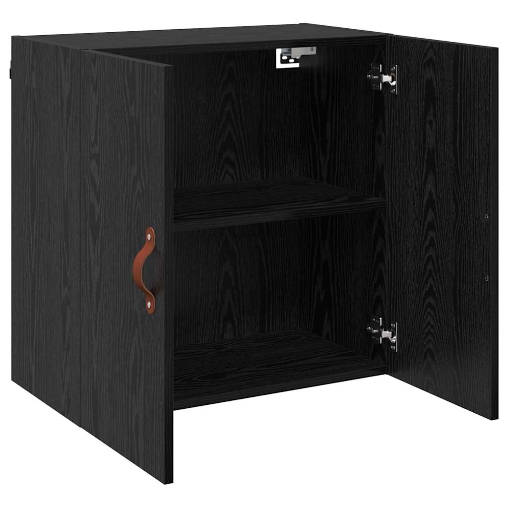 vidaXL Wall Cabinet 60 x 31 x 60 cm Engineered Wood Black oak 5