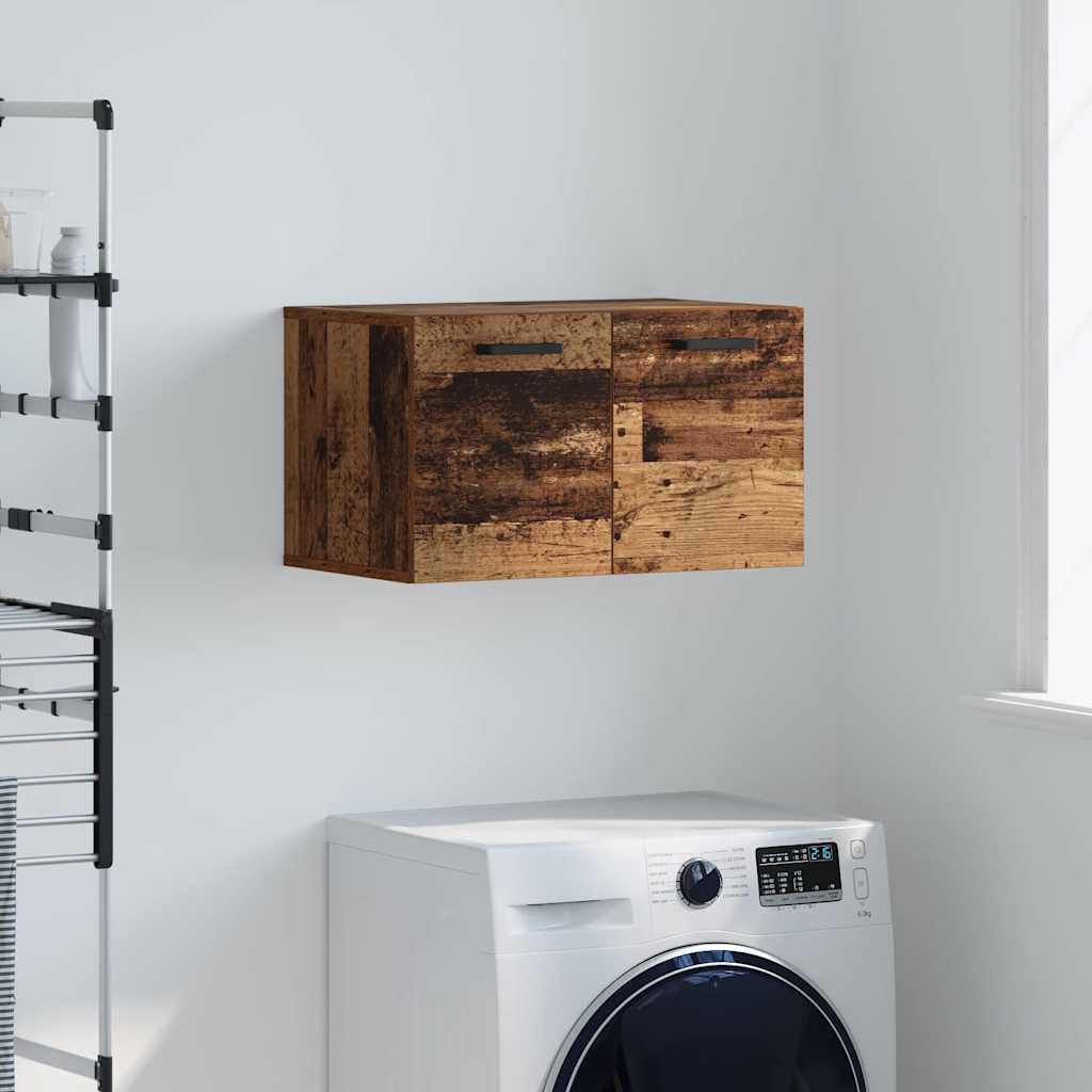 vidaXL Wall-Mounted Cabinet 60 x 36.5 x 35 cm Engineered Wood Old Wood 1