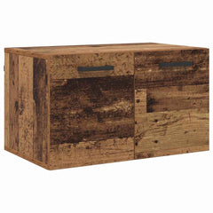 vidaXL Wall-Mounted Cabinet 60 x 36.5 x 35 cm Engineered Wood Old Wood 2
