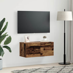 vidaXL Wall Cabinet 80 x 36.5 x 35 cm Engineered Wood Old wood 4