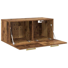vidaXL Wall Cabinet 80 x 36.5 x 35 cm Engineered Wood Old wood 5