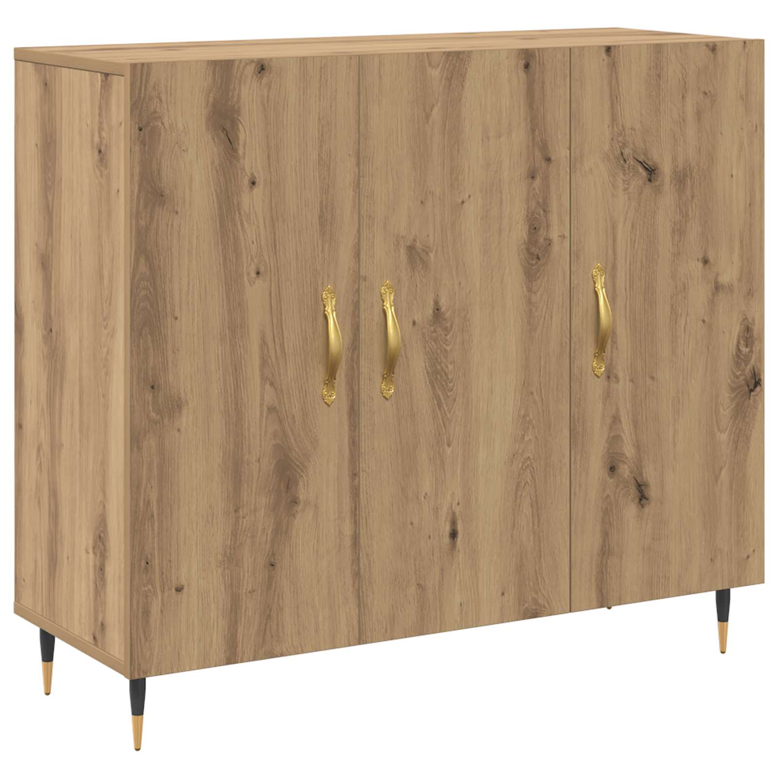 vidaXL Sideboard Artisan Oak 90 x 34 x 80 cm Engineered Wood 2