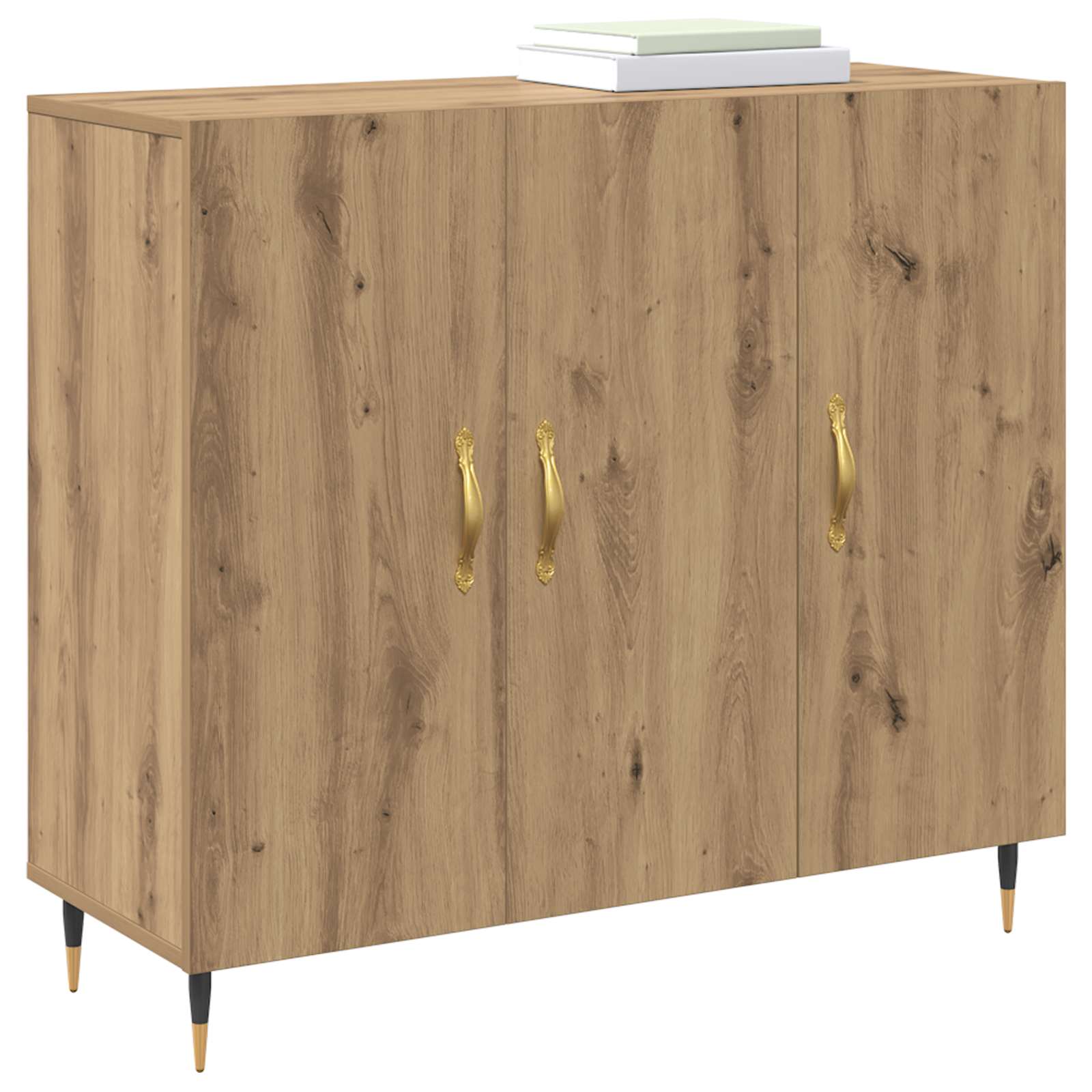 vidaXL Sideboard Artisan Oak 90 x 34 x 80 cm Engineered Wood 3