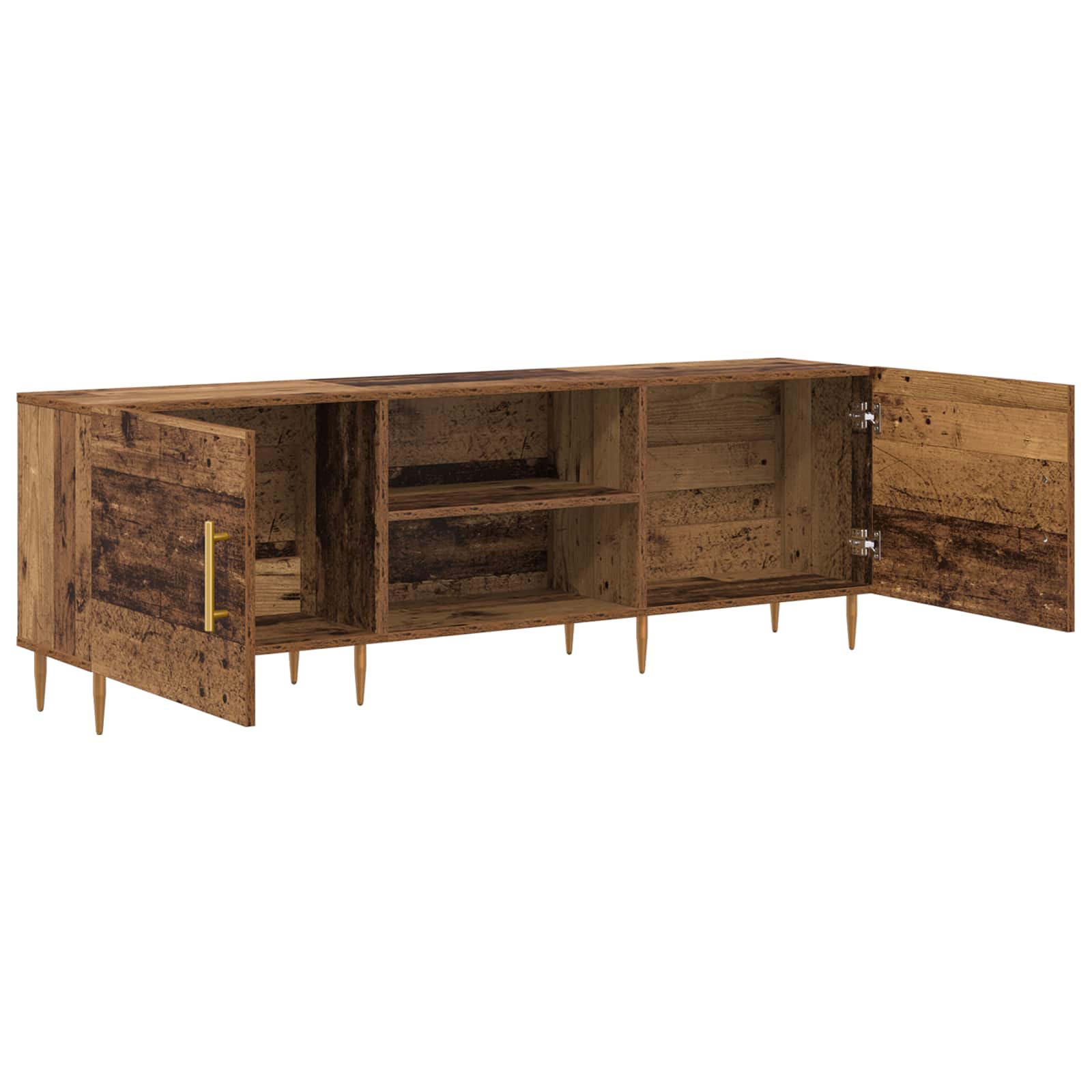 vidaXL TV Cabinet 150 x 30 x 50 cm Old wood Engineered wood 5