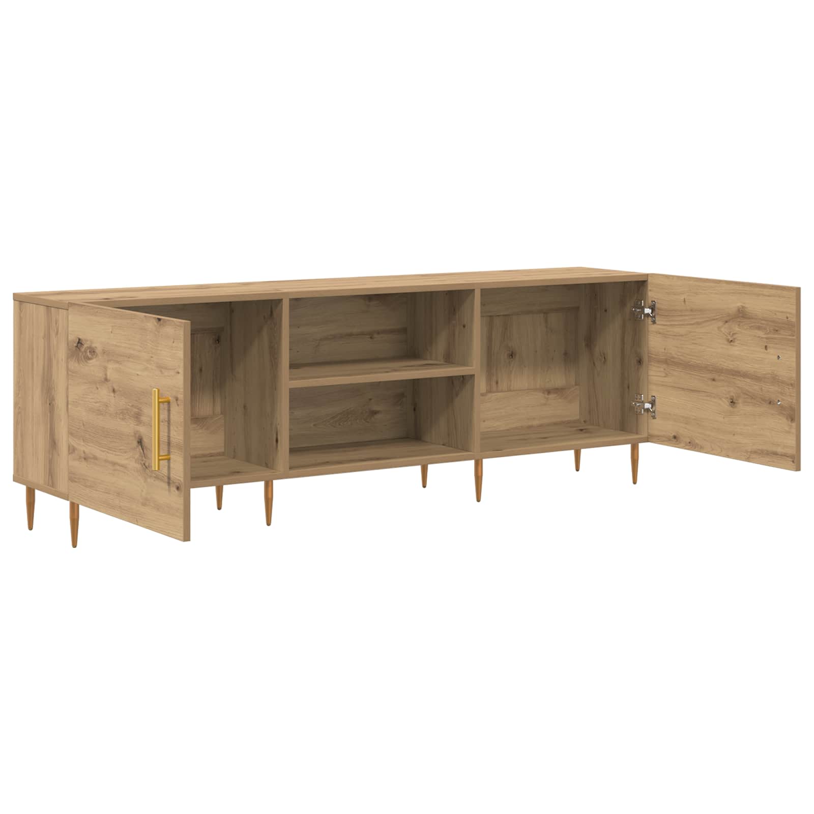 vidaXL TV Cabinet 150 x 30 x 50 cm Artisan oak Engineered wood 5