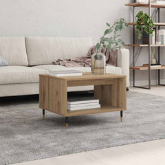 vidaXL Coffee Table Artisan oak 60 x 50 x 40 cm Engineered wood 4