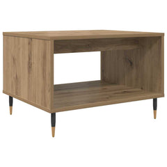 vidaXL Coffee Table Artisan oak 60 x 50 x 40 cm Engineered wood 2
