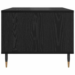 vidaXL Coffee Table Black oak 60 x 50 x 40 cm Engineered wood 6