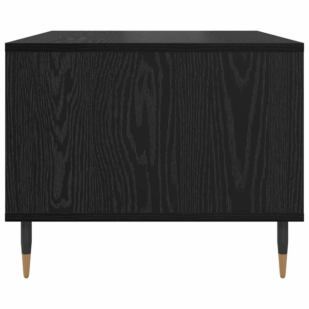 vidaXL Coffee Table Black oak 60 x 50 x 40 cm Engineered wood 6