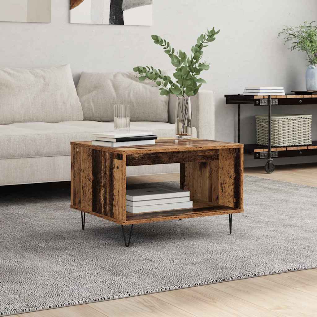 vidaXL Coffee Table Old wood 60 x 50 x 40 cm Engineered wood 1