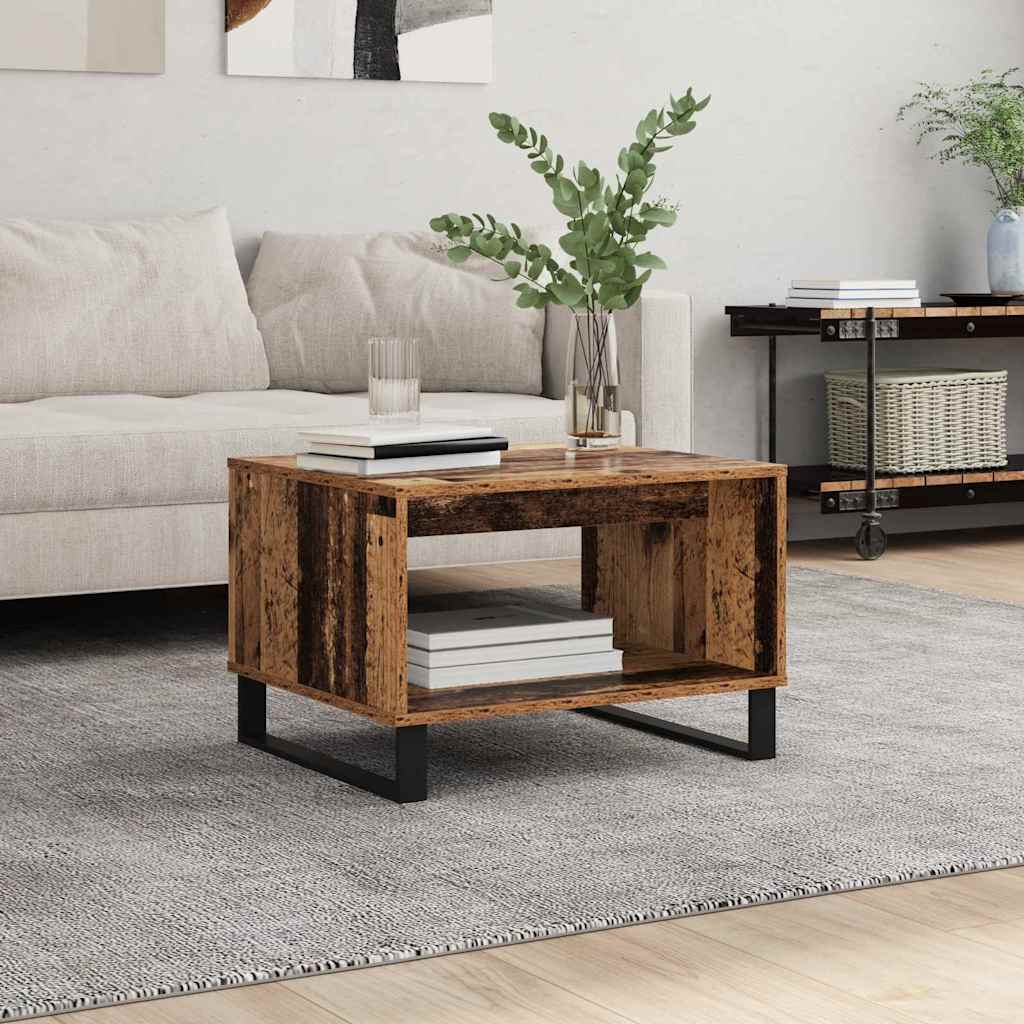 vidaXL Coffee Table Old wood 60 x 50 x 40 cm Engineered wood 1