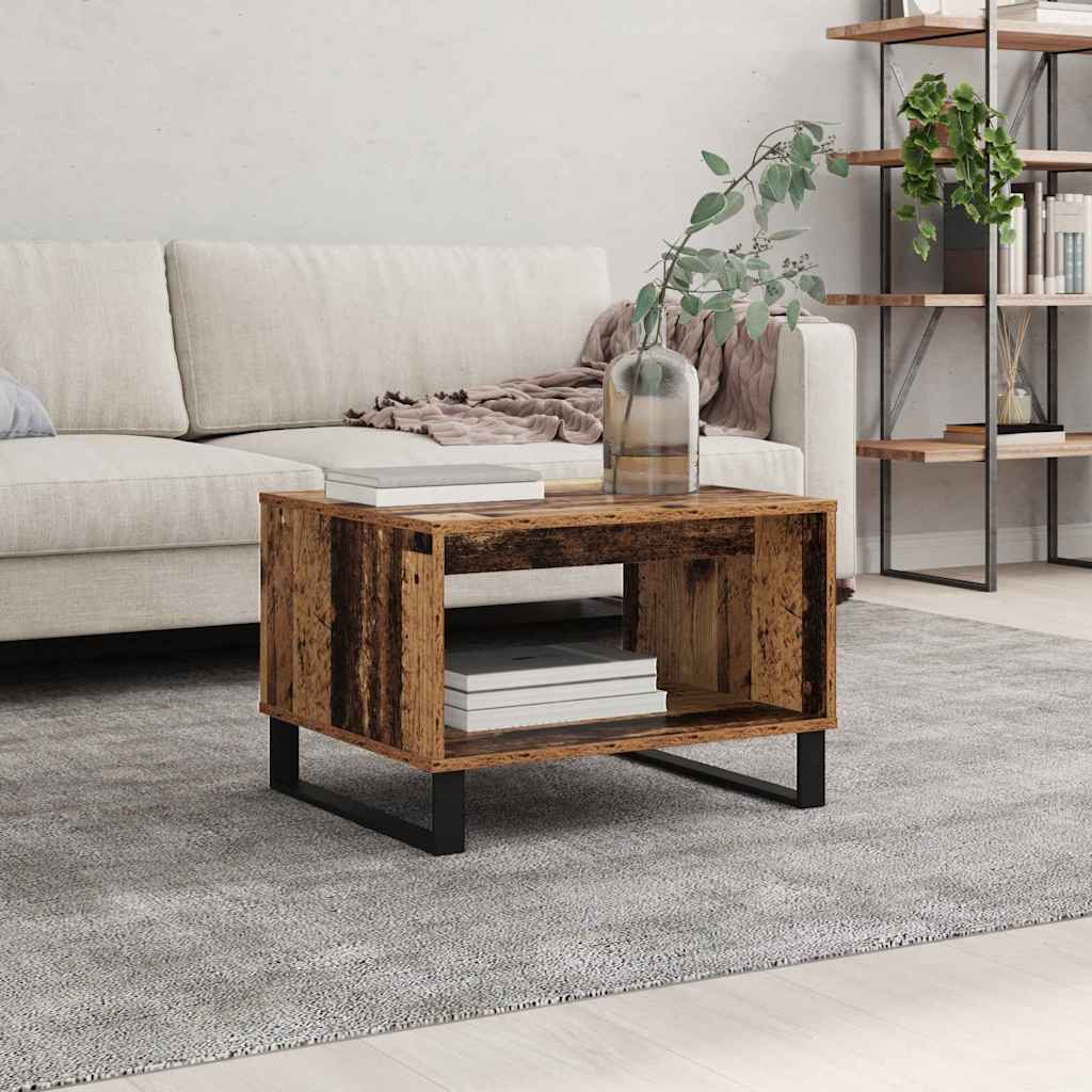 vidaXL Coffee Table Old wood 60 x 50 x 40 cm Engineered wood 4