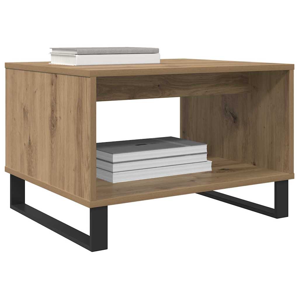 vidaXL Coffee Table Artisan oak 60 x 50 x 40 cm Engineered wood 3
