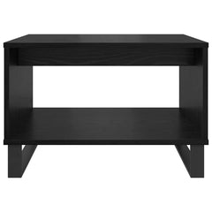 vidaXL Coffee Table Black oak 60 x 50 x 40 cm Engineered wood 5