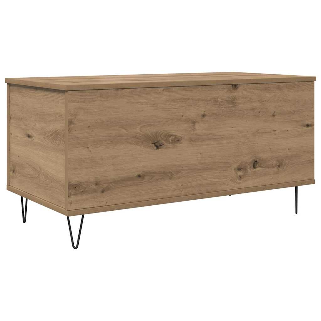 vidaXL Coffee Table Artisan oak 90 x 44.5 x 45 cm Engineered wood 2