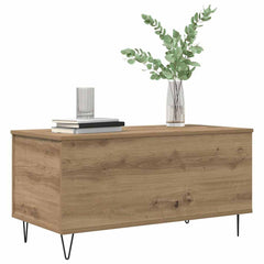 vidaXL Coffee Table Artisan oak 90 x 44.5 x 45 cm Engineered wood 3