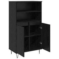 vidaXL Highboard Black 60 x 36 x 110 cm Engineered Wood 5