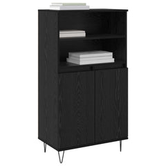 vidaXL Highboard Black 60 x 36 x 110 cm Engineered Wood 3