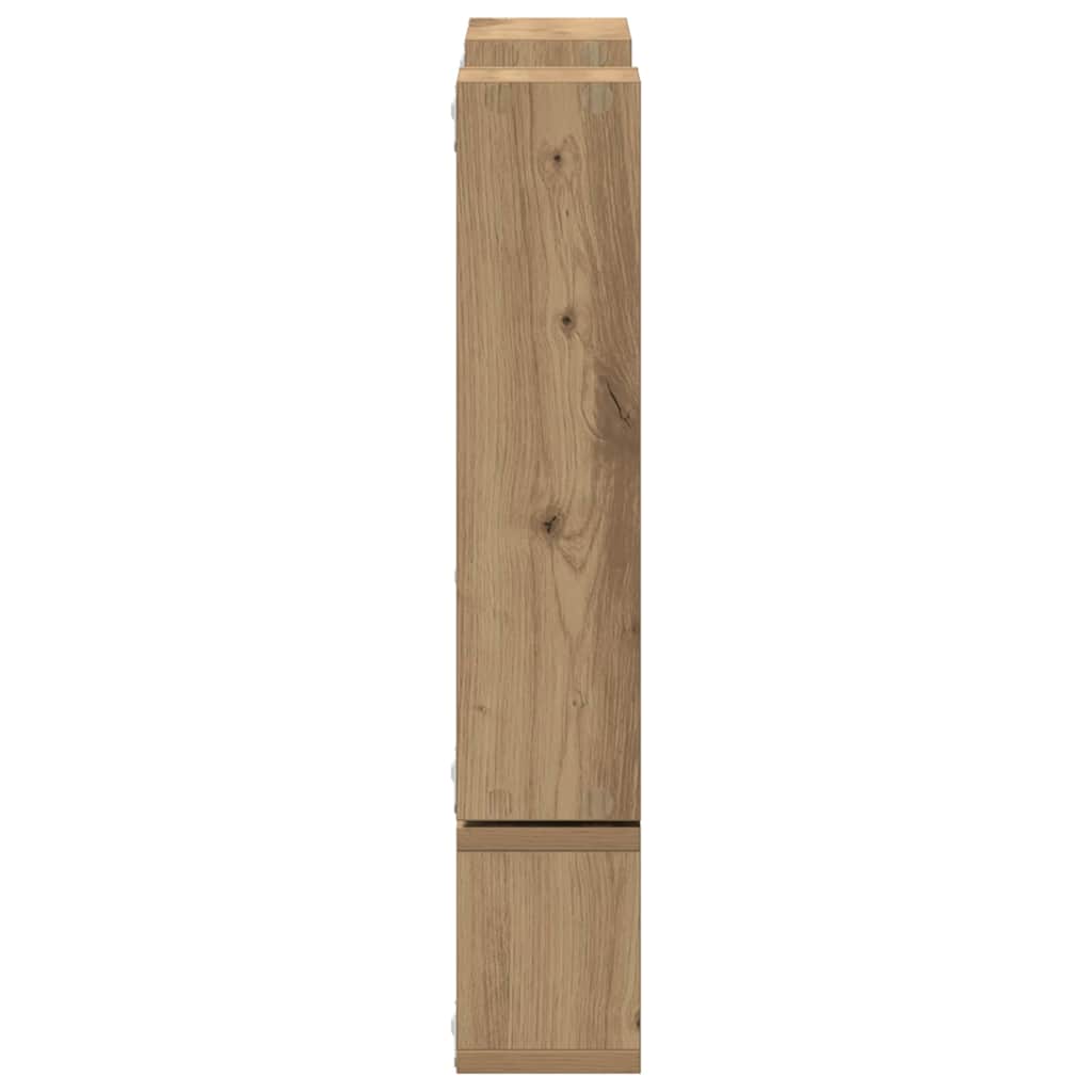 vidaXL Wall Shelf Wall-Mounted Artisan Oak 96 x 12 x 64 cm 6
