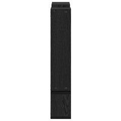 vidaXL Wall Shelf Wall-Mounted Black Oak 96 x 12 x 64 cm 6