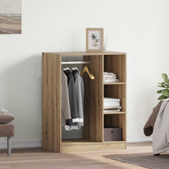 vidaXL Wardrobe Engineered Wood with Rod