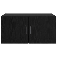 vidaXL Wall Cabinet Black oak 80 x 42.5 x 40 cm Engineered Wood 6