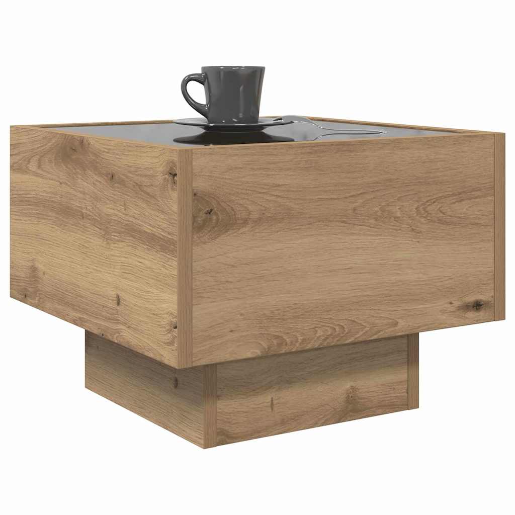 vidaXL Coffee Table Artisan oak 40 x 40 x 30 cm 3