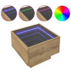 vidaXL Coffee Table Artisan oak 40 x 40 x 30 cm 4