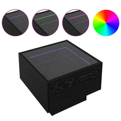 vidaXL Coffee Table Black oak 40 x 40 x 30 cm 4