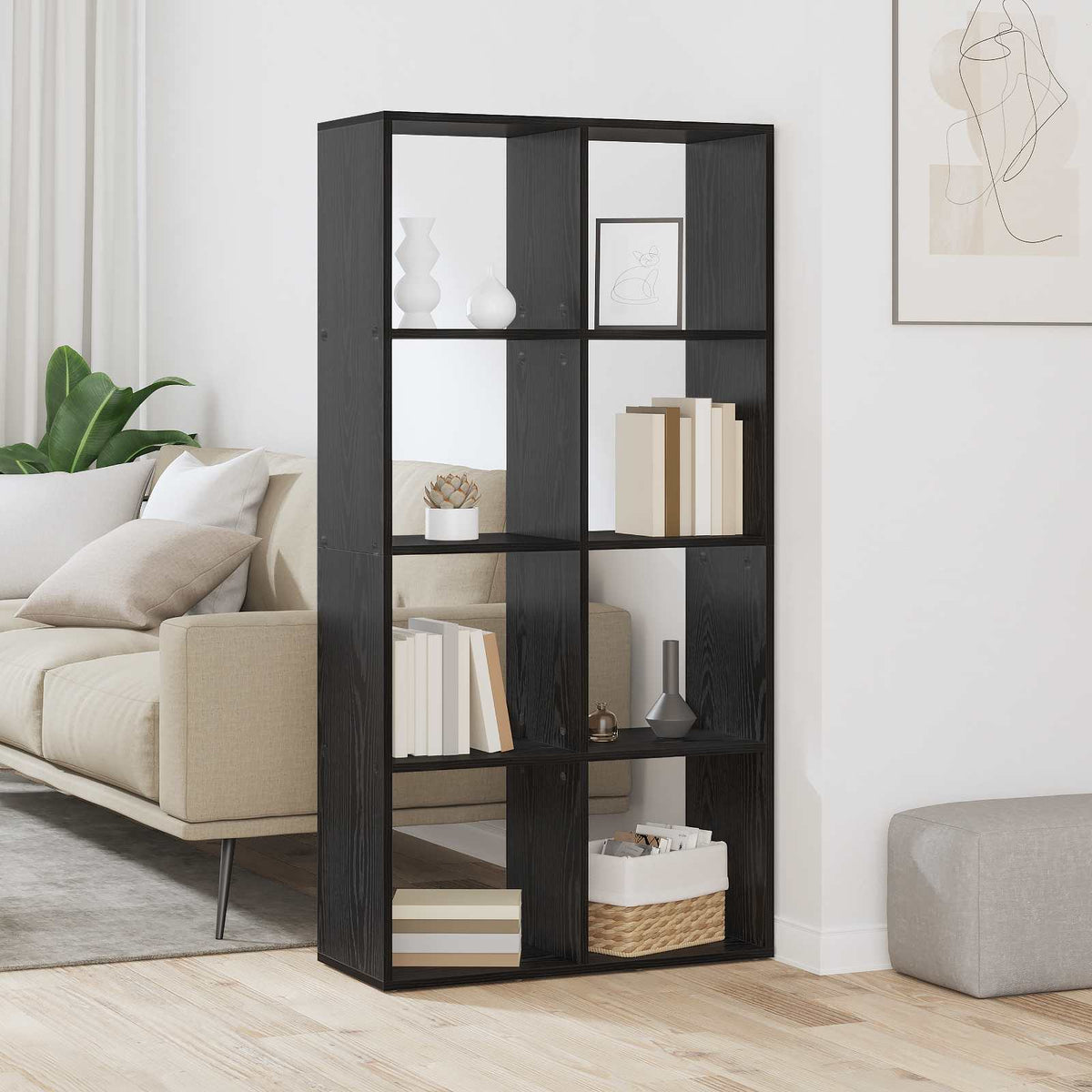 vidaXL Room Divider Bookcase 69.5x29x137.5 cm