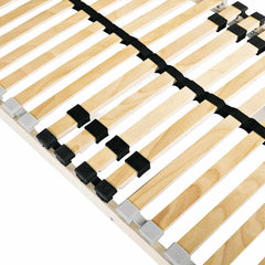 vidaXL Slatted Bed Base Brown 90 x 190 cm Solid Beech Wood 4