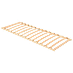 vidaXL Slatted Bed Base Brown Solid Beech Wood