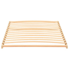 Slatted Bed Base Brown Solid Beech Wood