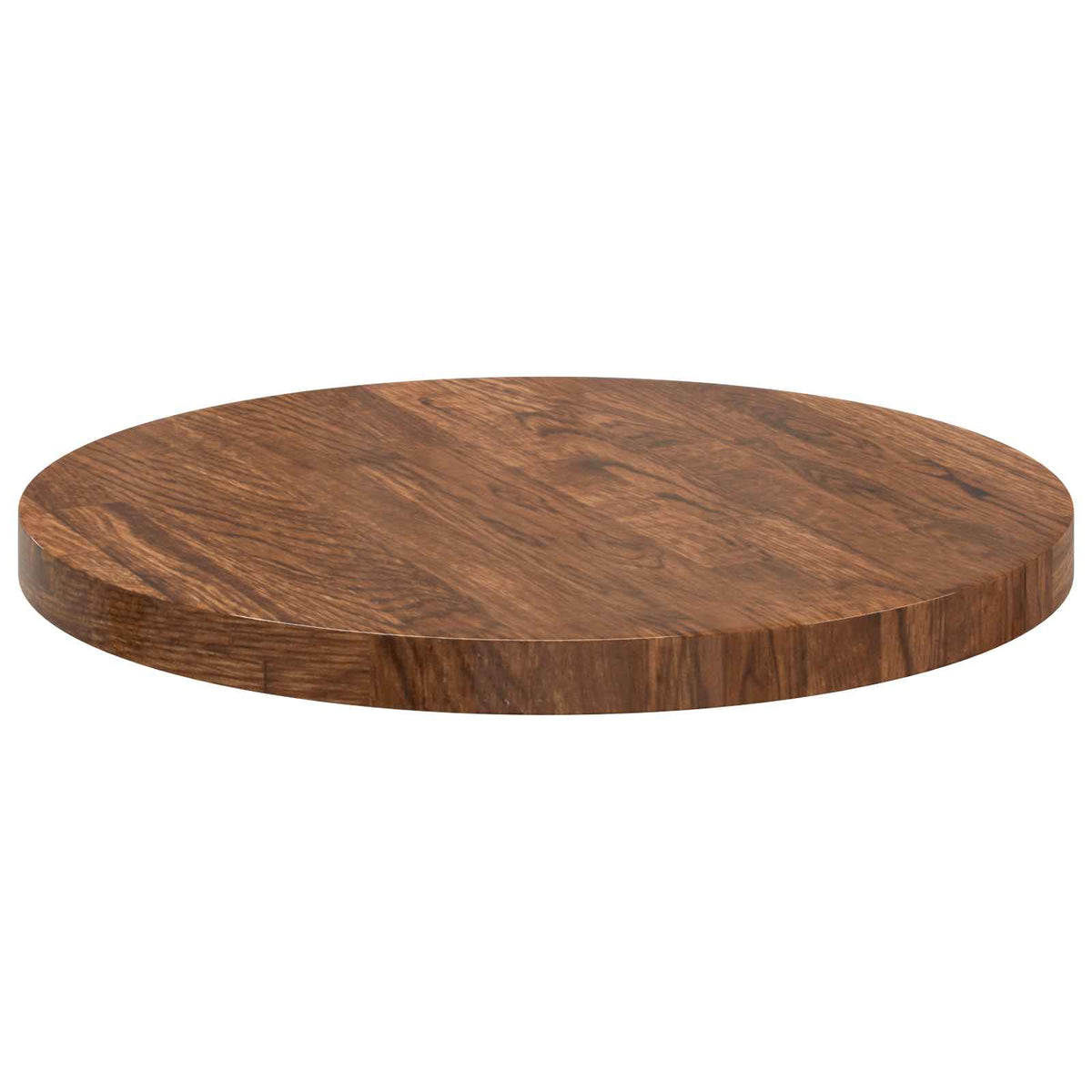 Table Top Round Solid Oak Wood Light Brown, image 5