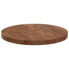 Table Top Round Solid Oak Wood Light Brown, image 5