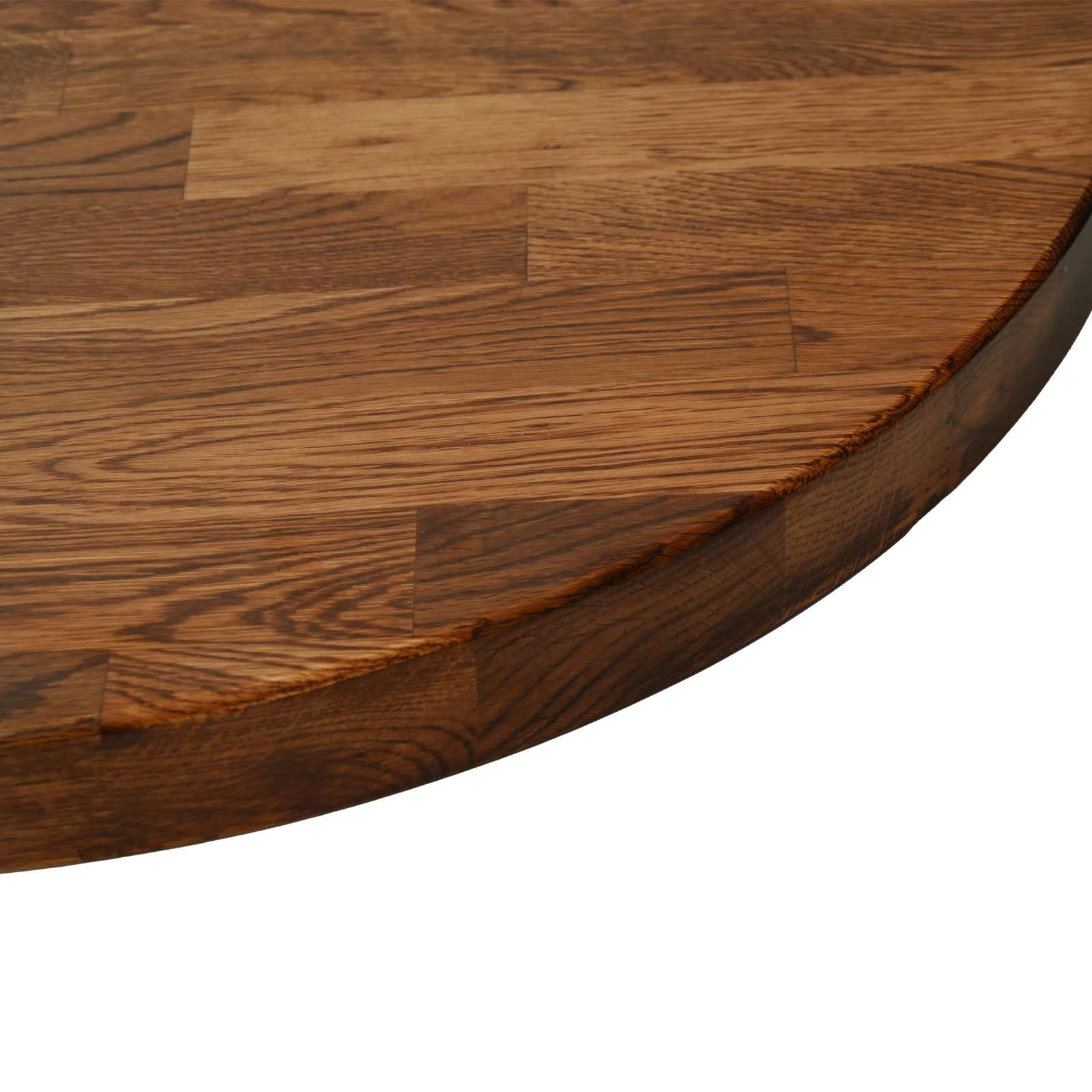 vidaXL Table Top Ø 50 x 4 cm Round Solid Oak Wood Light Brown 6