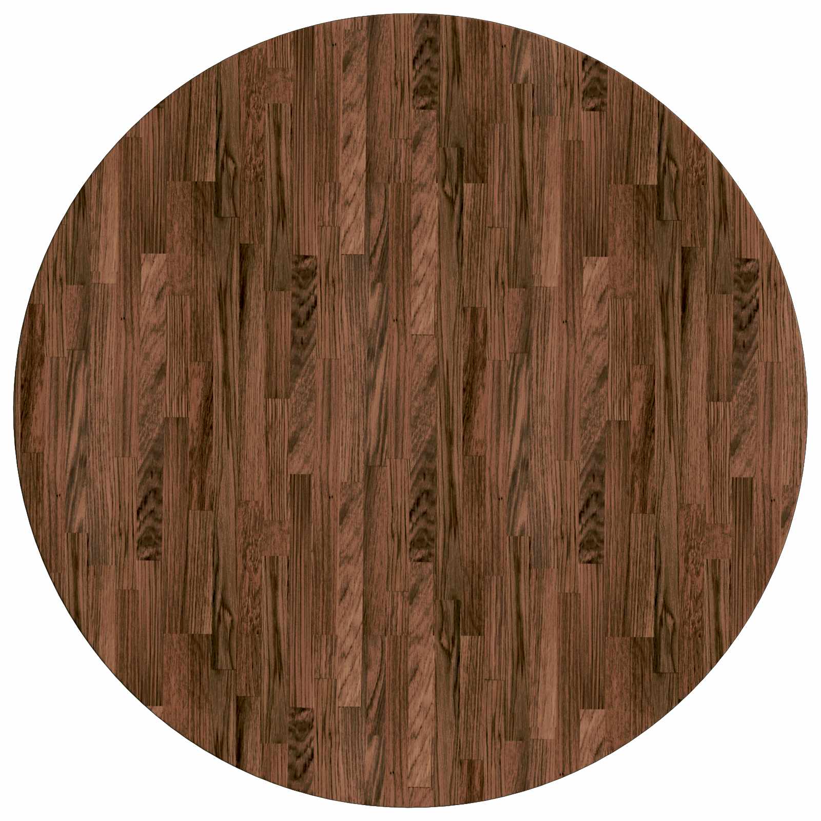vidaXL Table Top Ø 50 x 4 cm Round Solid Oak Wood Dark Brown 2