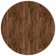vidaXL Table Top Ø 50 x 4 cm Round Solid Oak Wood Dark Brown 2
