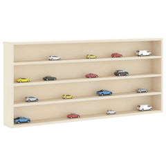 vidaXL Wall Display Case Wall-Mounted Beige 80 x 8.5 x 36 cm 2