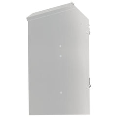 vidaXL Rabbit Feeder Silver 64.5 x 25.5 x 45.5 cm 6 kg 6