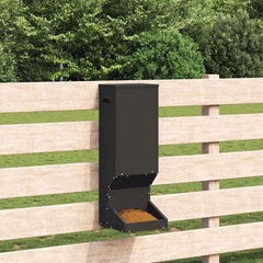 vidaXL Deer Feeder Black 28 x 30 x 80 cm 3 kg Cold-Rolled Steel 4