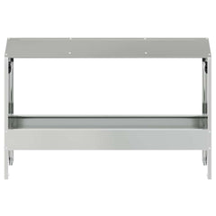 Chicken Feeding Trough Silver, image 5