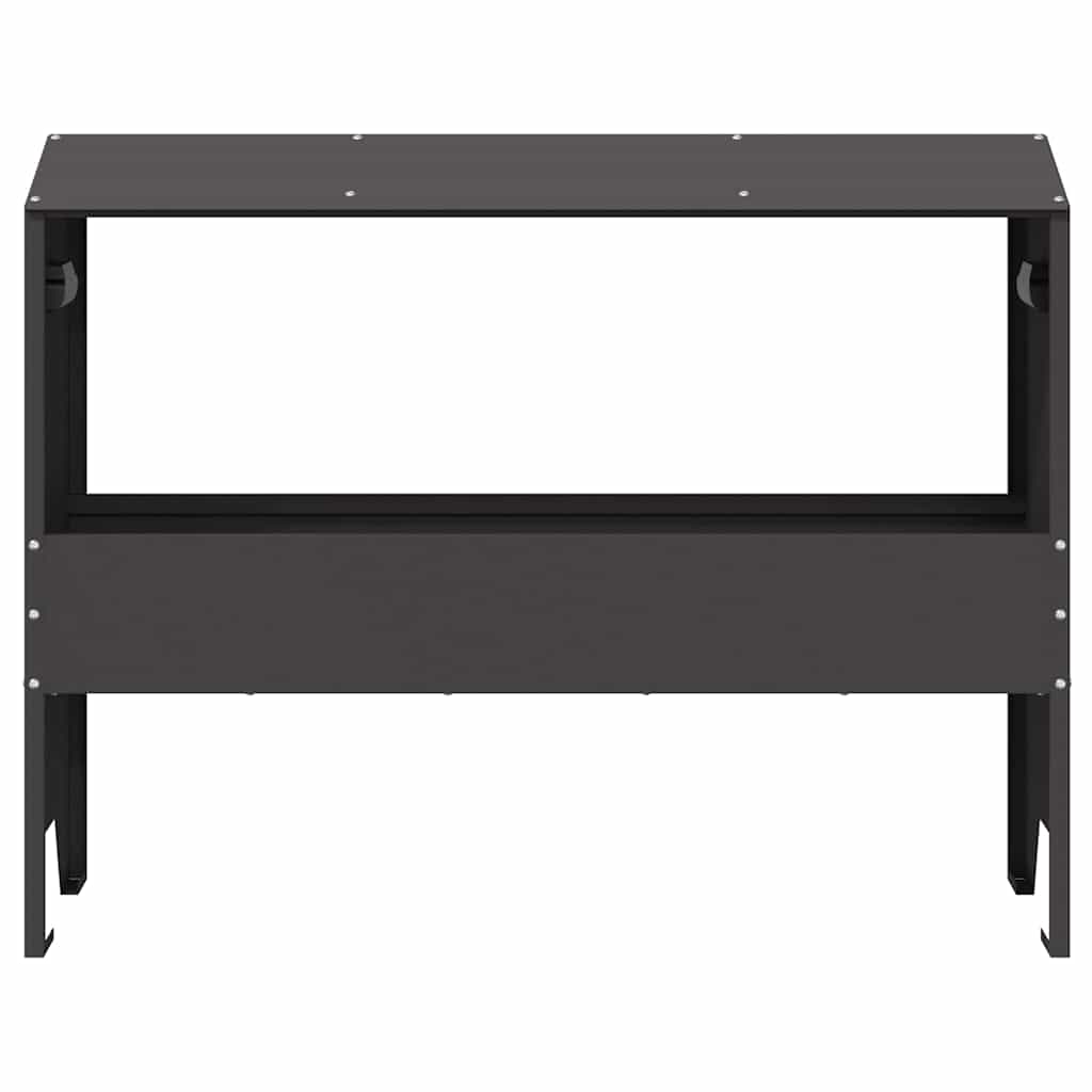 vidaXL Livestock Feeding Trough Black 79 x 35 x 62 cm 15 kg 5