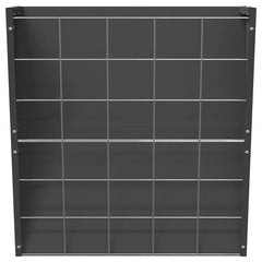 vidaXL Hanging Hay Feeder Black 61 x 33 x 66 cm 5 kg Cold-Rolled Steel 5