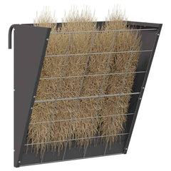 vidaXL Hanging Hay Feeder Black 61 x 33 x 66 cm 5 kg Cold-Rolled Steel 3