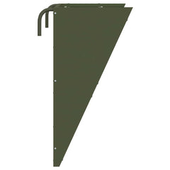 vidaXL Hanging Hay Feeder Olive Green 61 x 33 x 66 cm 5 kg 6